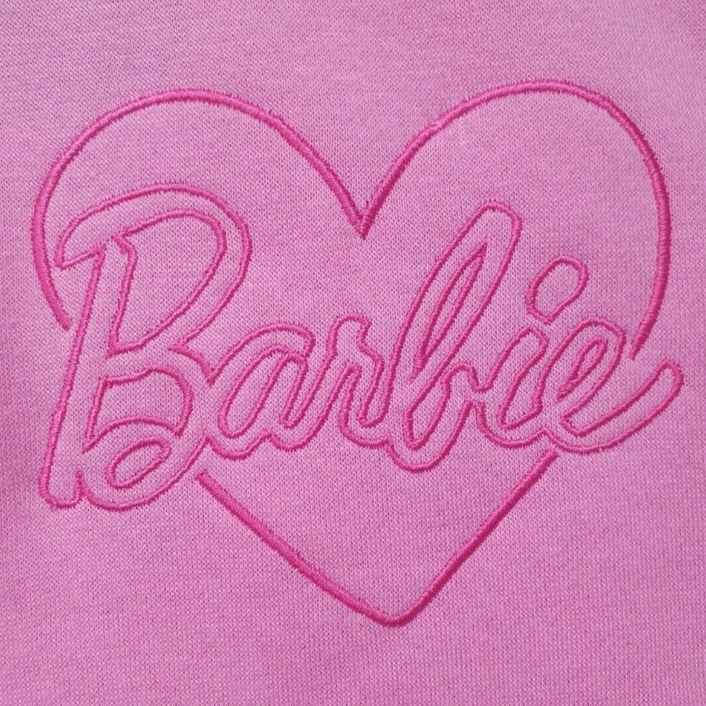 SOLD!! NIB Barbie Pink Quarter Zip Long Sleeve Sweatshirt in Mattel Gift Box - Picture 6 of 16